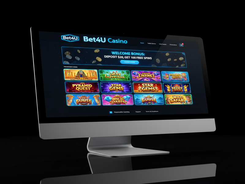 Bet4U Casino Casino on Computer